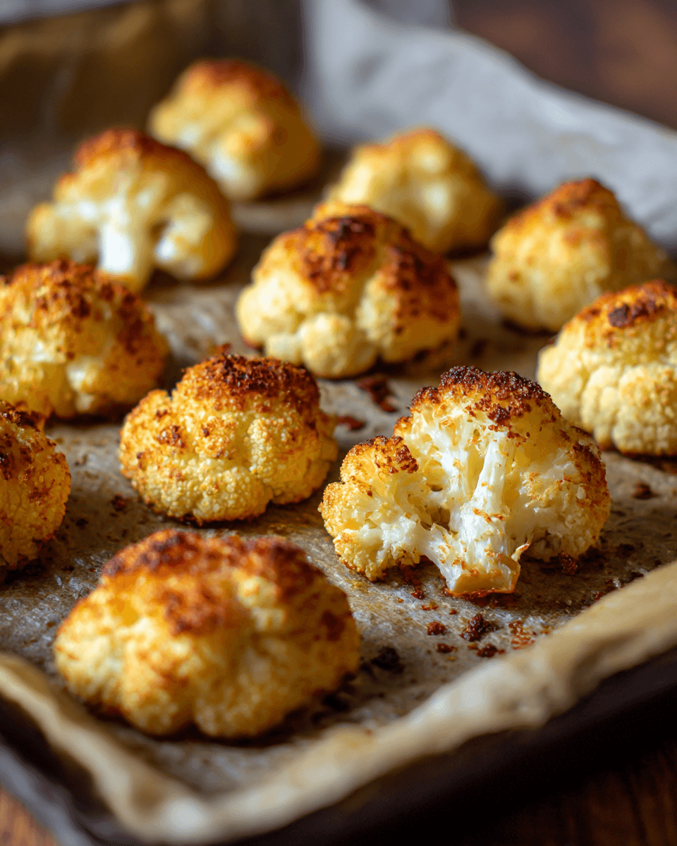 Baked Firecracker Cauliflower Bites