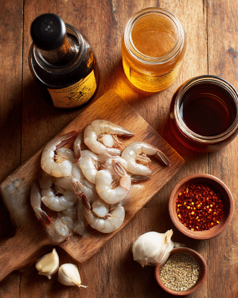 Ingredients for Quick Firecracker Shrimp recipe
