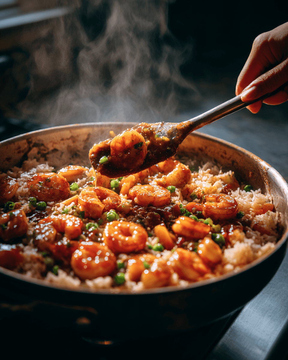  Firecracker sauce tossed with shrimp and rice